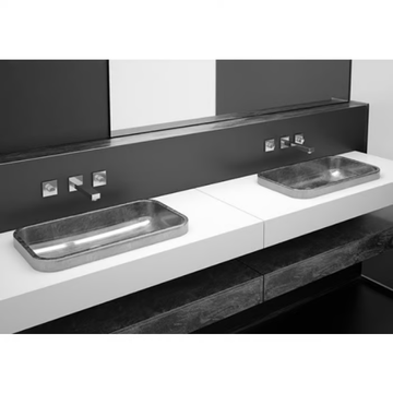 JIMMY FL - Inset rectangular washbasin by Glass Design - view 3
